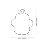 My Family Shine Paw Glitter Pet ID Tag - Large