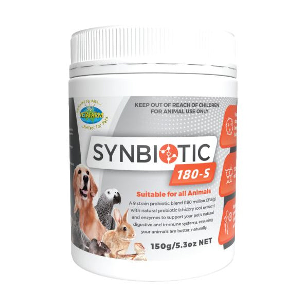 Vetafarm Synbiotic 180-S Probiotic for All Animals