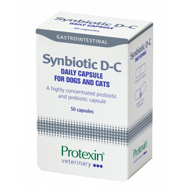 Protexin Synbiotic D-C Probiotic &amp; Prebiotic Capsules - 50