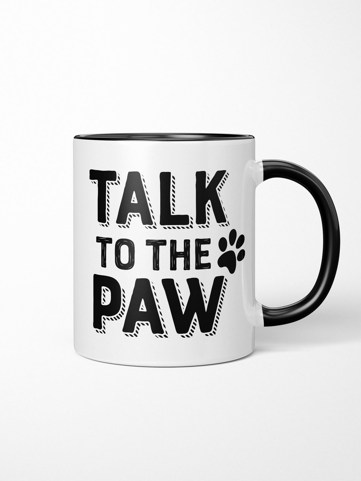 Furriends &quot;Talk To The Paw&quot; Ceramic Two Tone Mug