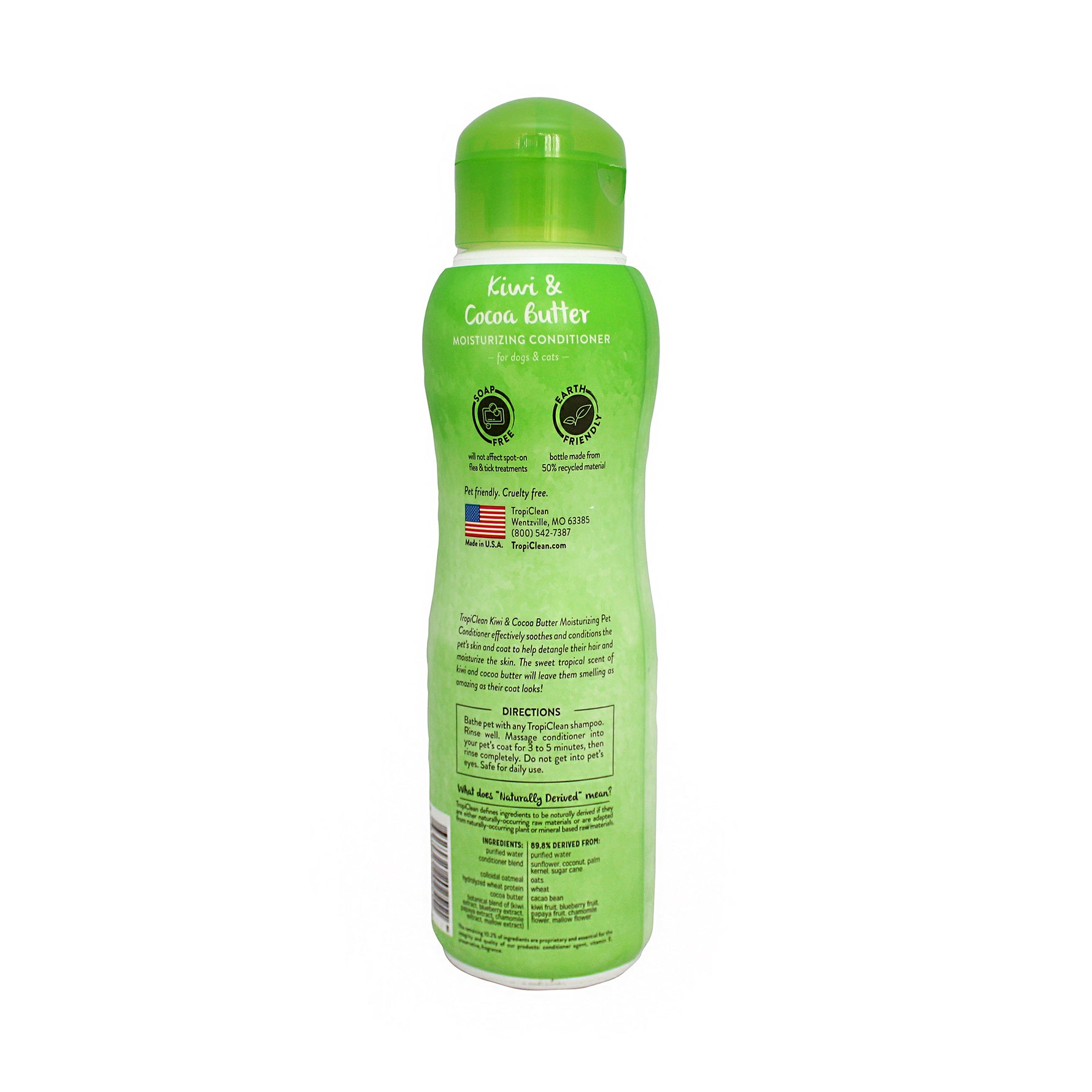 TropiClean Kiwi & Cocoa Butter Moisturizing Conditioner 355mL