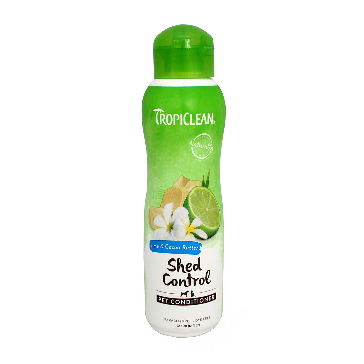 TropiClean Lime  &amp; Cocoa Butter Shed Control Conditioner 355mL