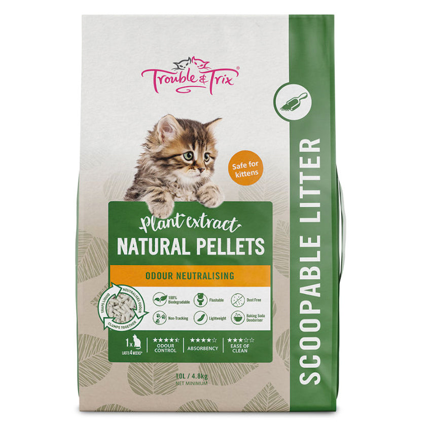 Trouble &amp; Trix Natural Plant Extract Cat Litter 10L