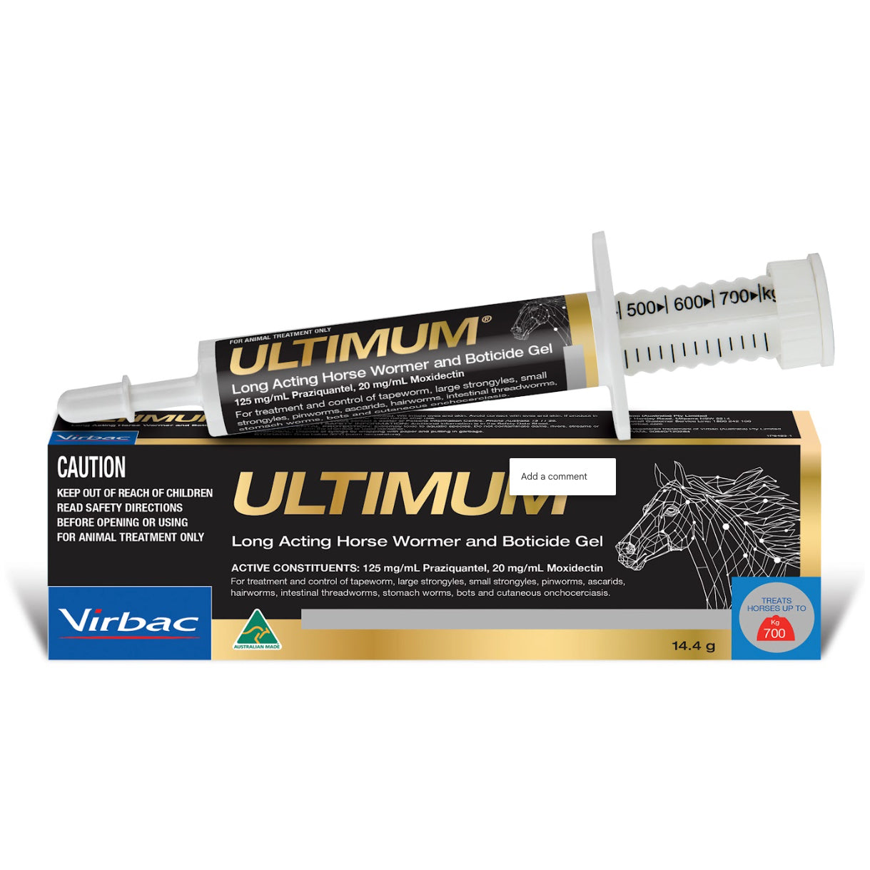 Ultimum Long Acting Horse Wormer & Boticide Gel vetnpet DIRECT