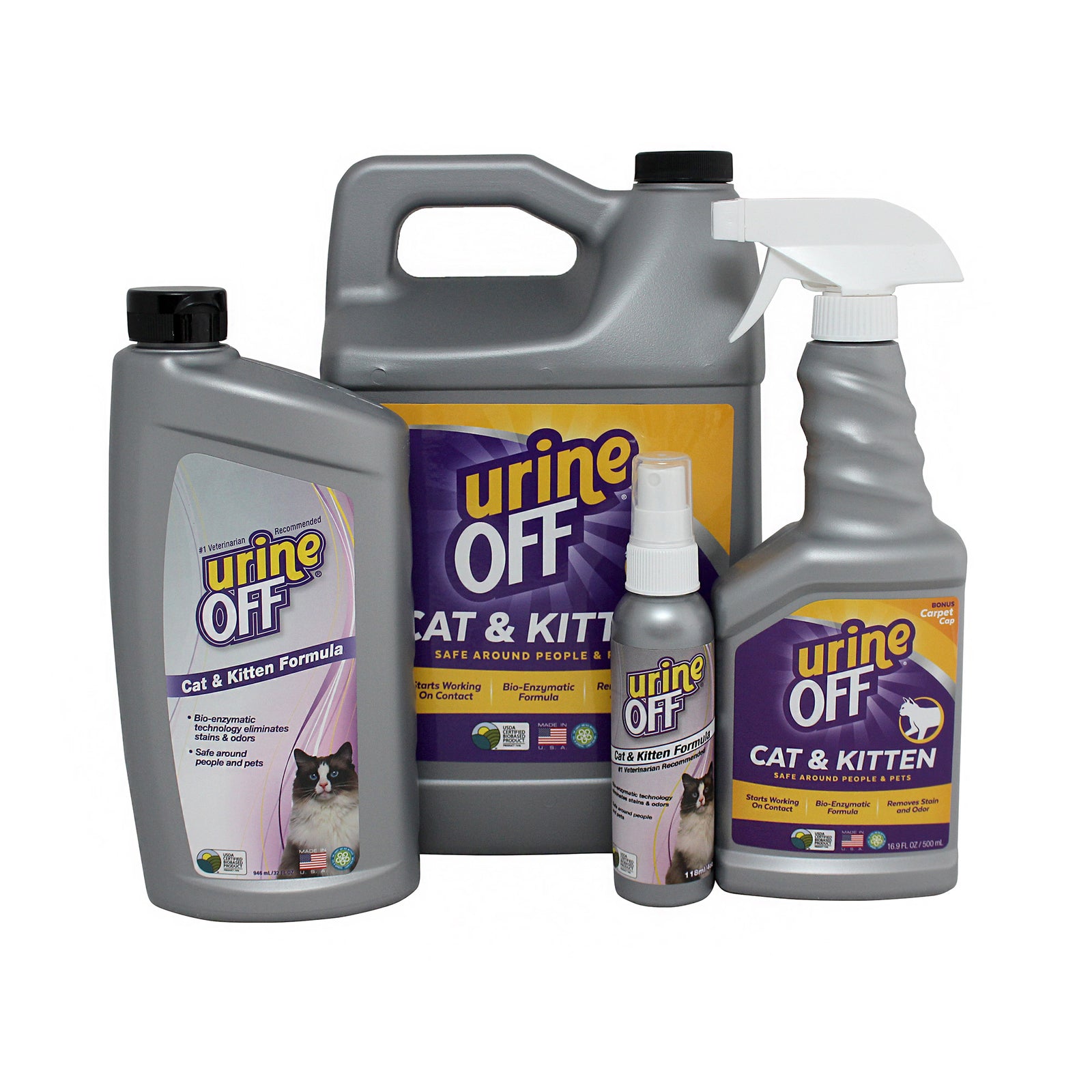 Urine Off Odour & Stain Remover for Cats & Kittens