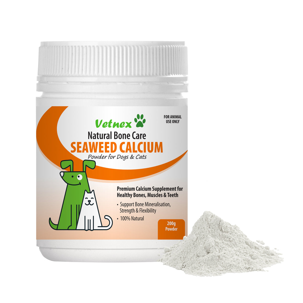 Vetnex Seaweed Calcium Powder for Dogs &amp; Cats - 200g