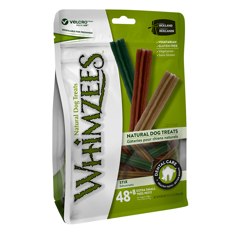 Whimzees Stix All Natural Daily Dental Treats for Dogs - Value Bag