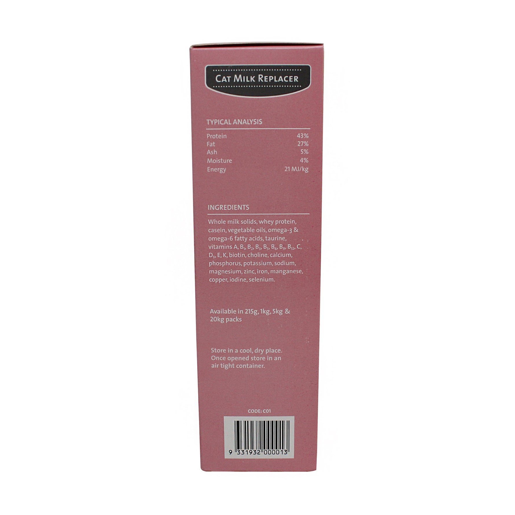 Wombaroo Cat Milk Replacer