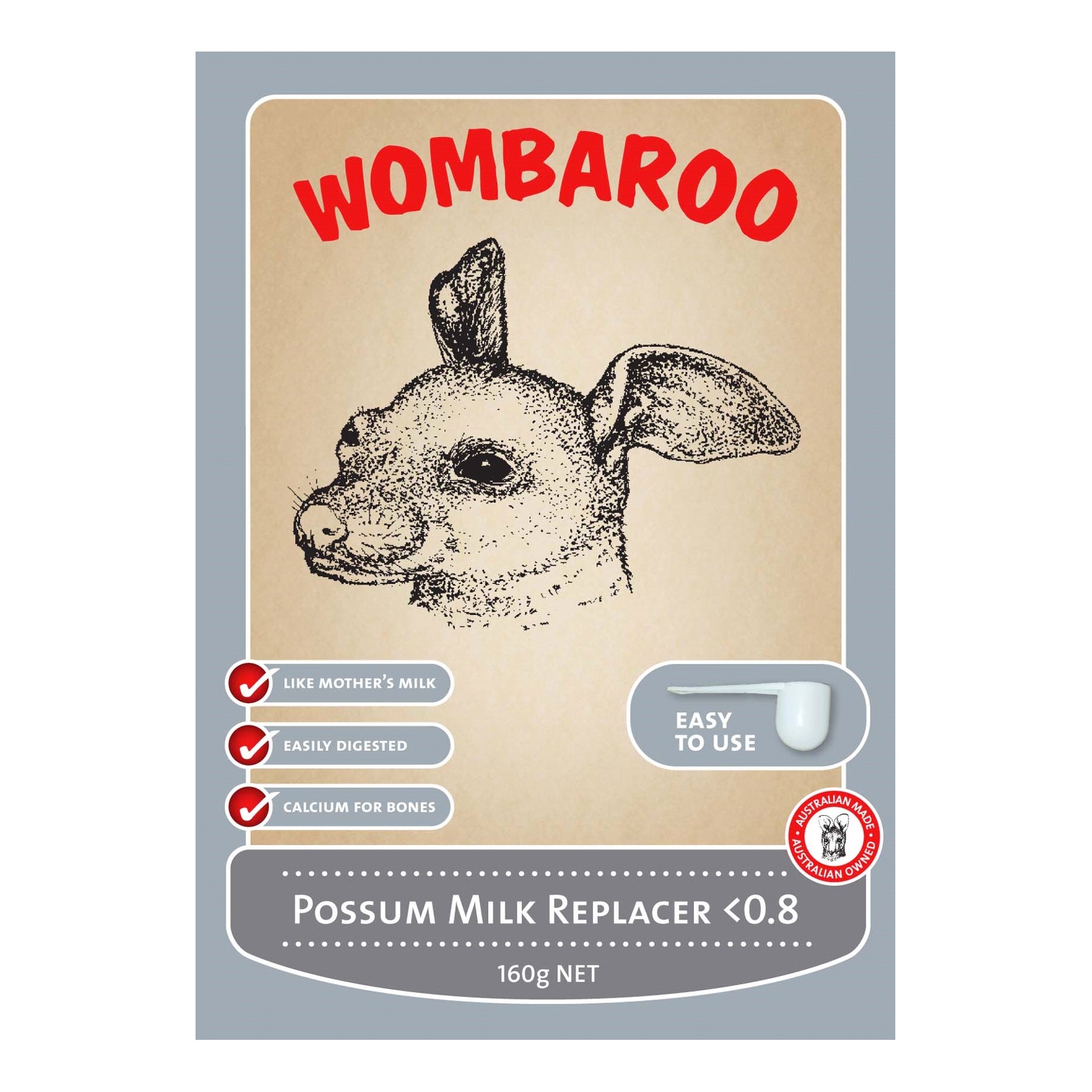 Wombaroo Possum Milk Replacer < 0.8