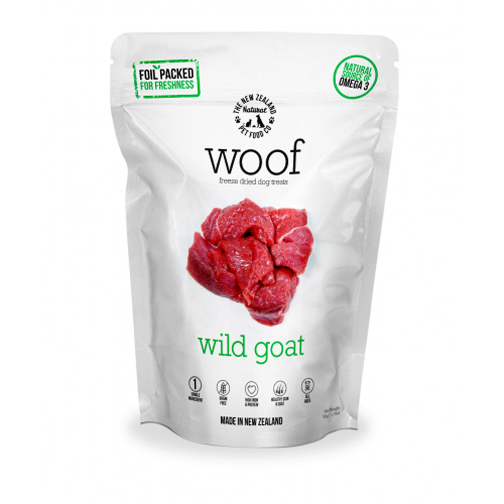 WOOF Freeze Dried Wild Goat Treats 50g