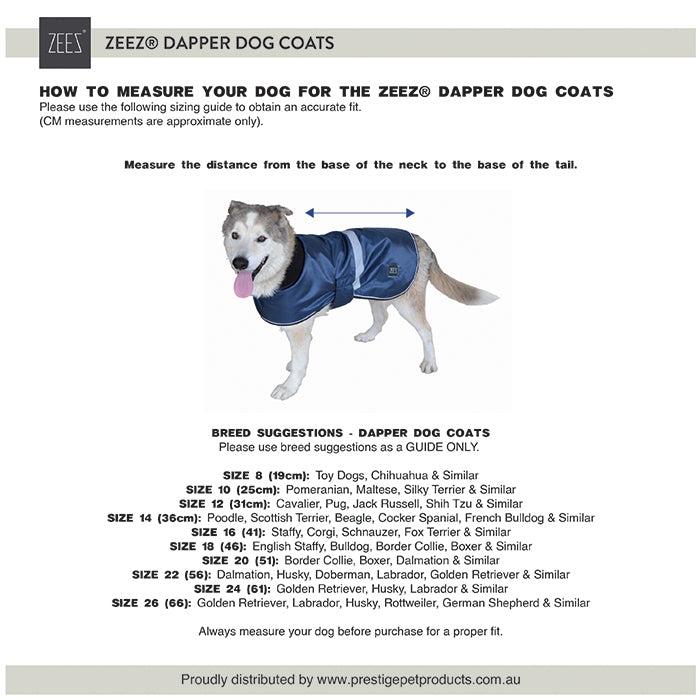 ZeeZ Dapper Dog Coat - Mint Green