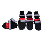 ZeeZ Waterproof Nylon Dog Boots - 4 Pack