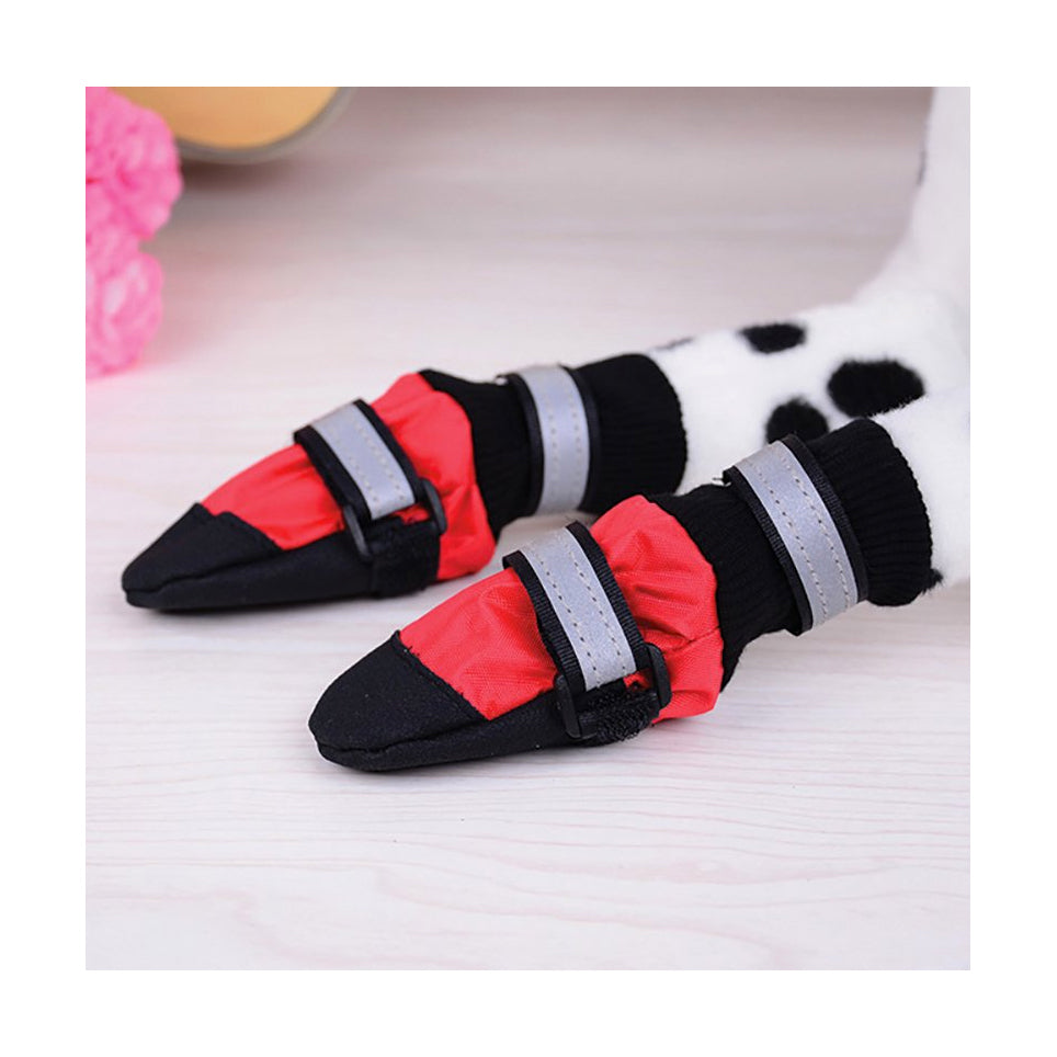 ZeeZ Waterproof Nylon Dog Boots - 4 Pack