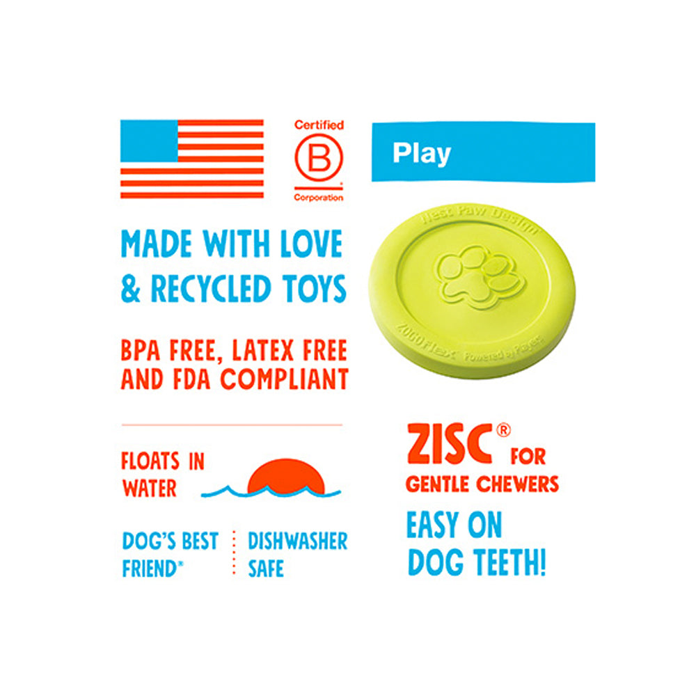 West Paw Zisc Flying Disc Fetch Toy