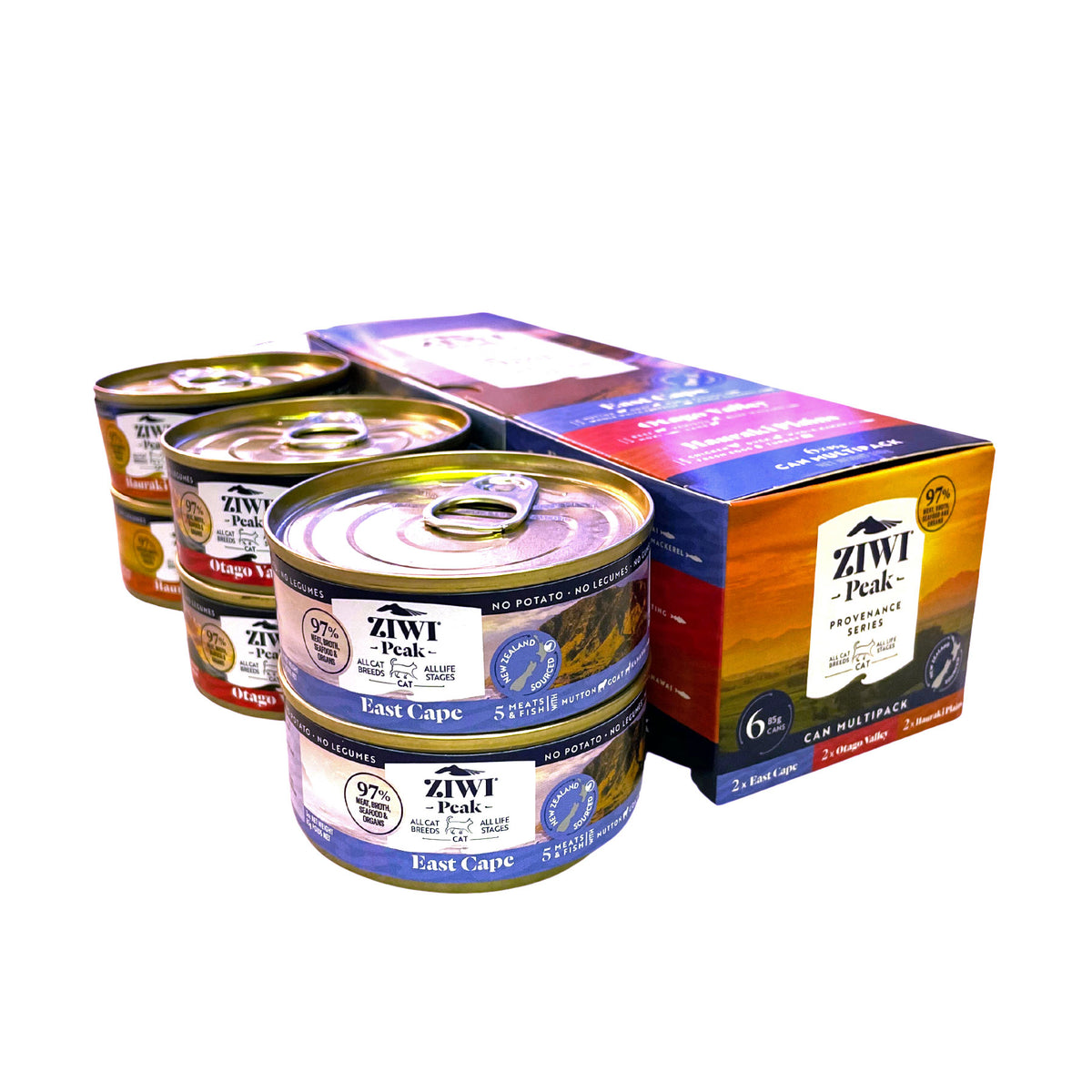 Ziwi Peak Canned Provenance Cat Food Variety Pack 6 x 85g